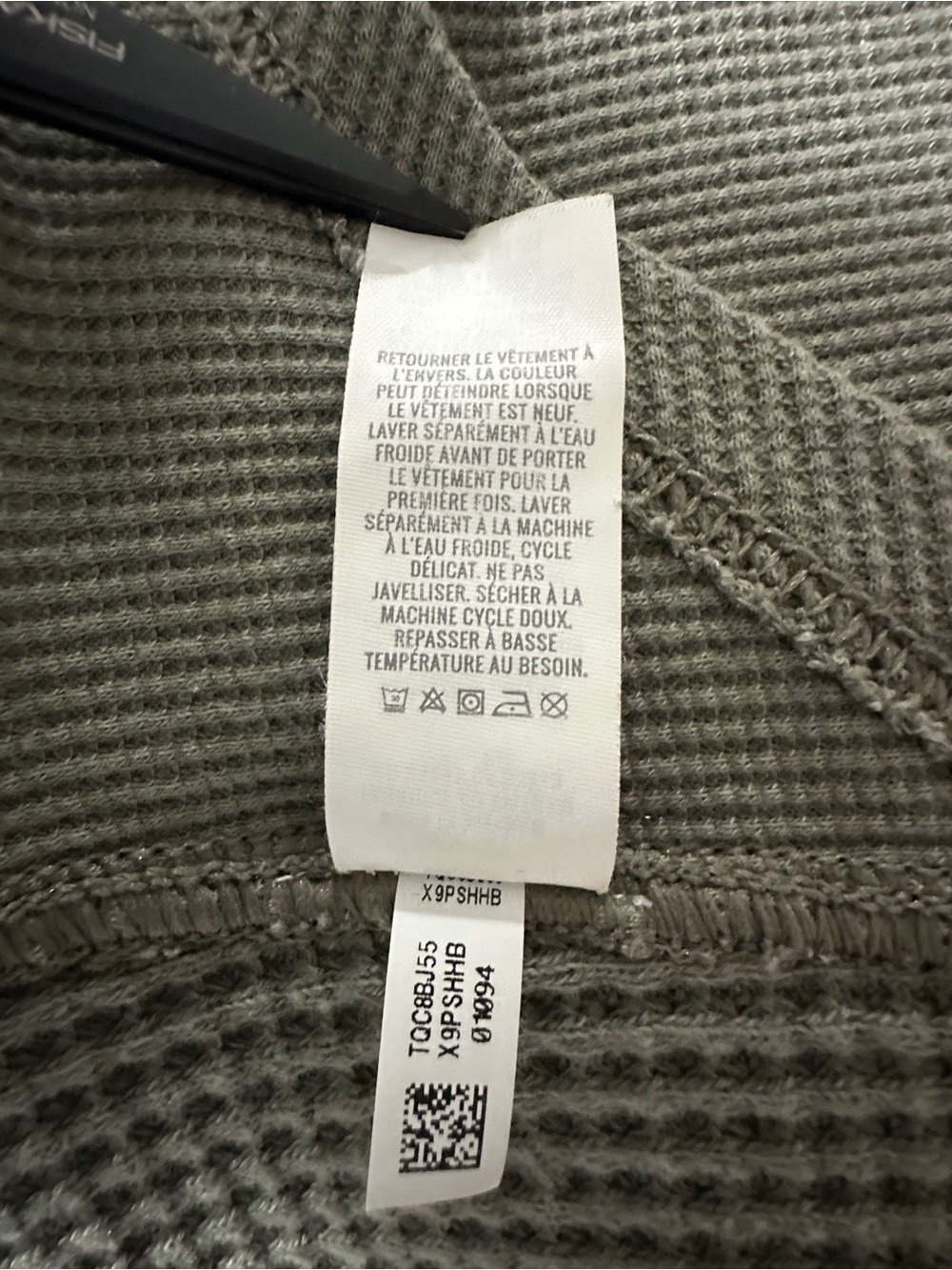 Aerie - Waffle Knit Button-Up Shirt Jacket in Olive - Picture 9 of 14